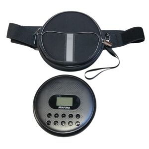 ARAFUNA Portable CD Player with Dual Stereo Speakers With Bonus Fanny Case